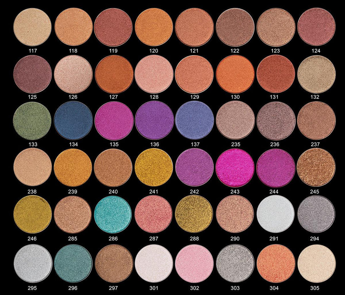 Normal Eyeshadow Sample Pack (163 colors) - Makeup Palette Pro