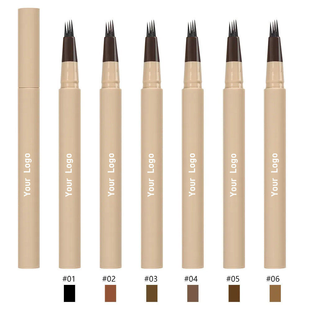 Private Label 4-Fork-Tip Eyebrow Pen