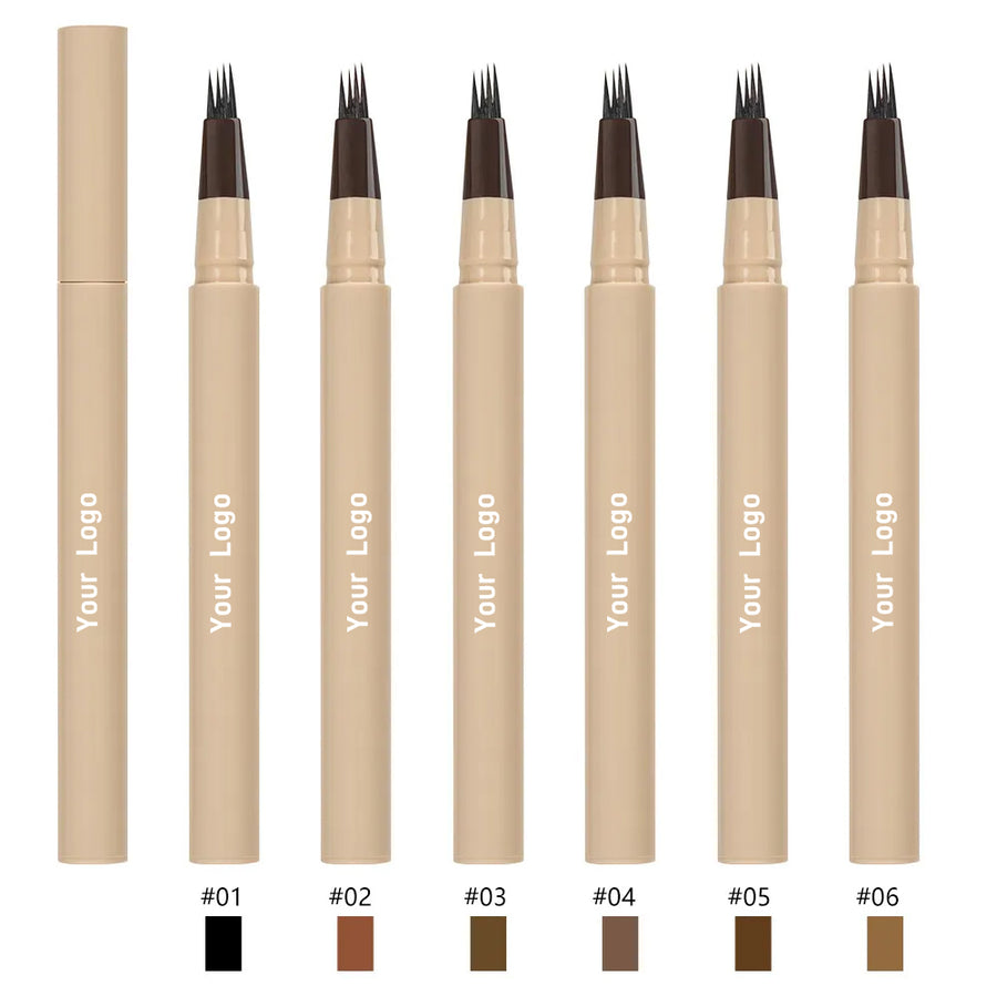 Private Label 4-Fork-Tip Eyebrow Pen