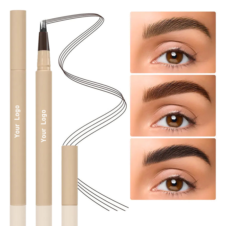 Private Label 4-Fork-Tip Eyebrow Pen