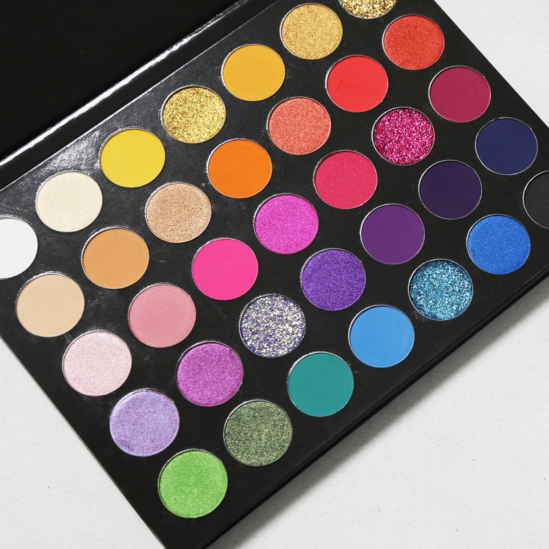 35 shades Colored Pro Eyeshadow Palette (Black)