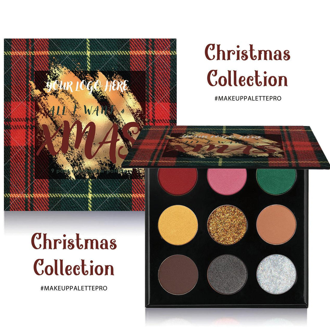 Christmas Eyeshadow Palette - Makeup Palette Pro