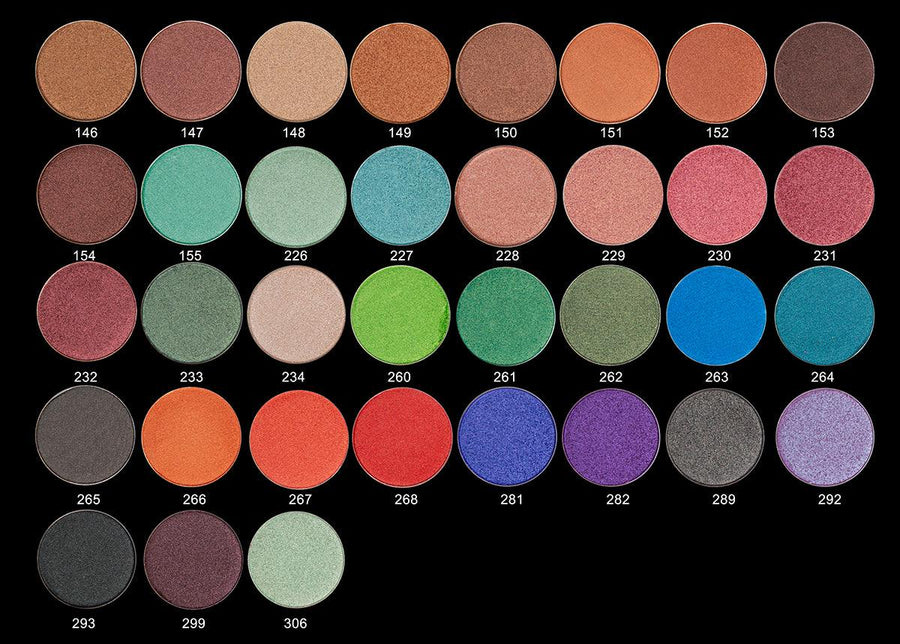 Normal Eyeshadow Sample Pack (163 colors) - Makeup Palette Pro
